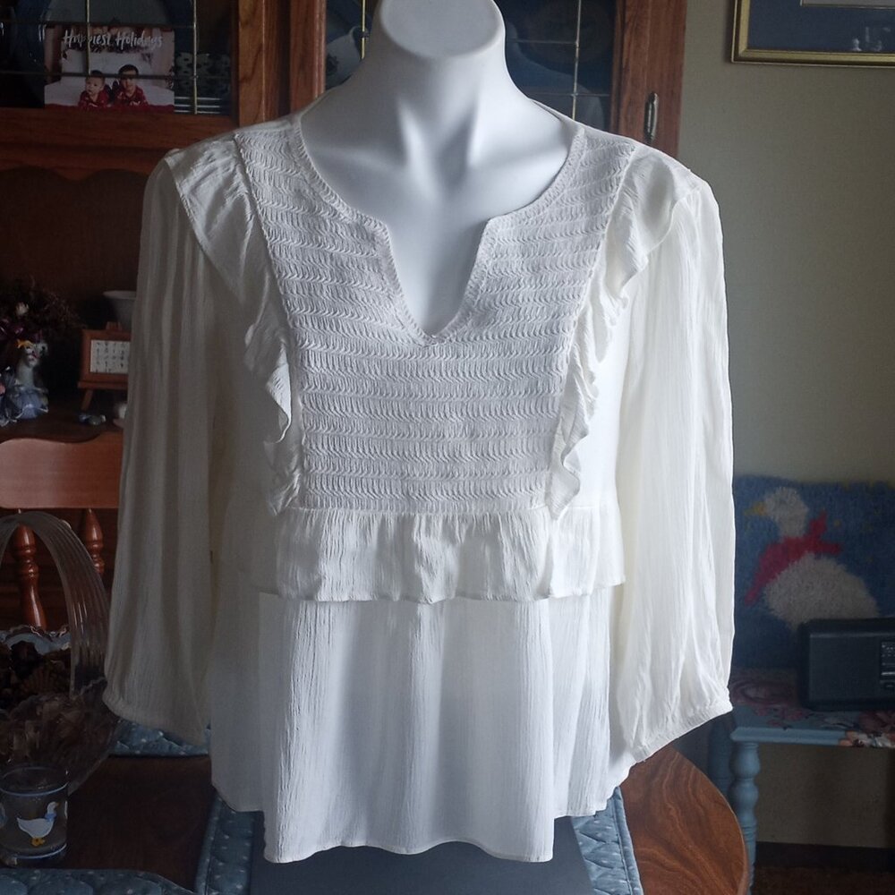 LC Lauren Conrad Ruffle Top